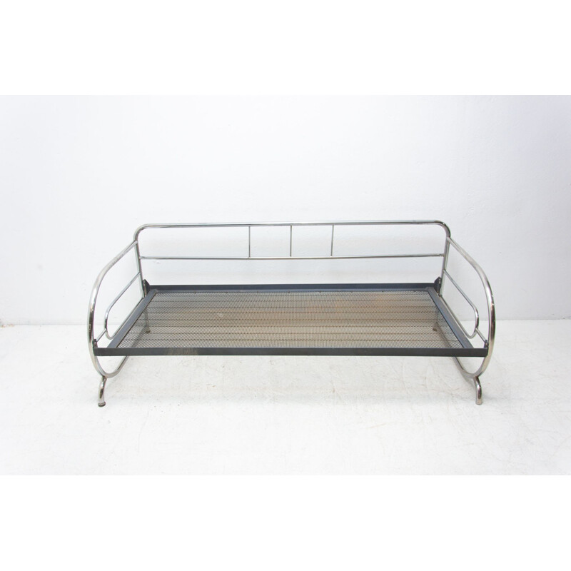 Vintage Bauhaus chrome sofa by Robert Slezák 1930