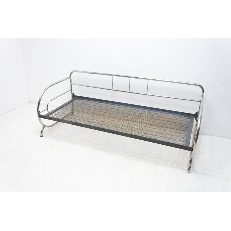 Vintage Bauhaus chrome sofa by Robert Slezák 1930