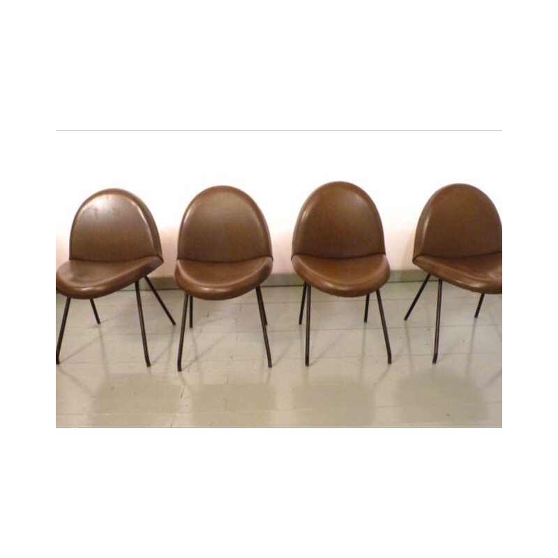 4 chaises modèle 771, Joseph André MOTTE - années 50