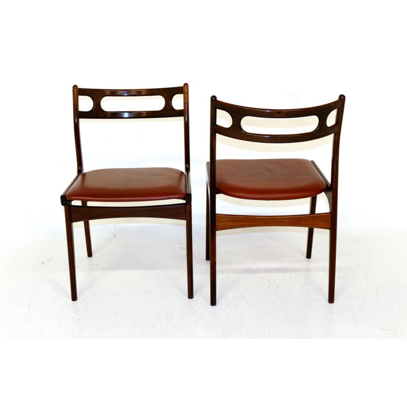 Set of 10 vintage chairs by Johannes Andersen Denmark 1960s