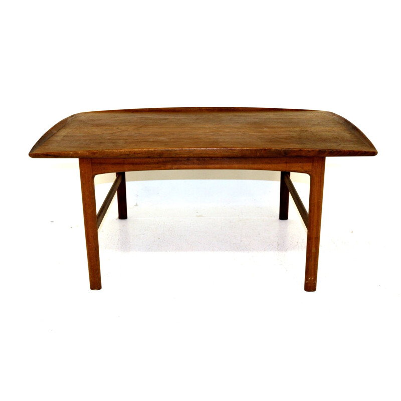 Mesa de café Vintage de teca por Folke Ohlsson, Suécia 1960