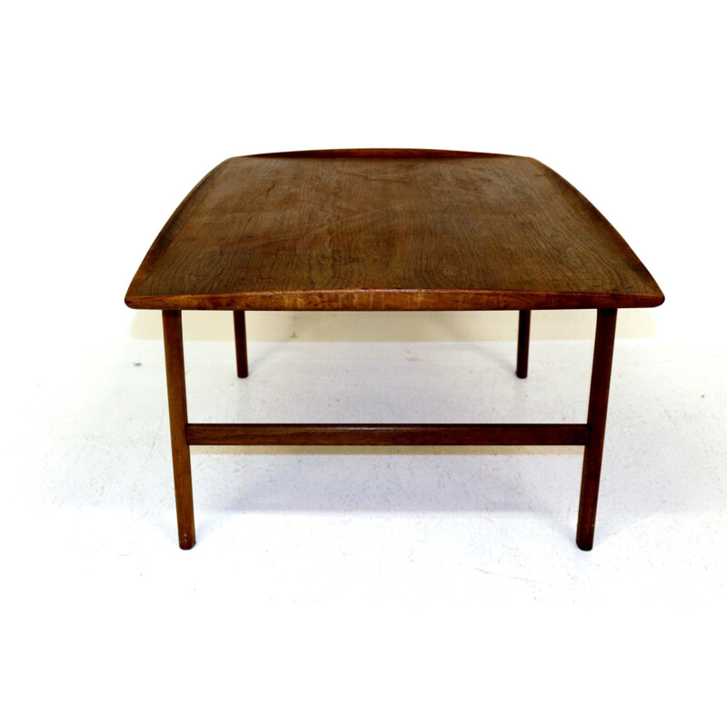 Mesa de centro vintage de teca de Folke Ohlsson, Suecia 1960