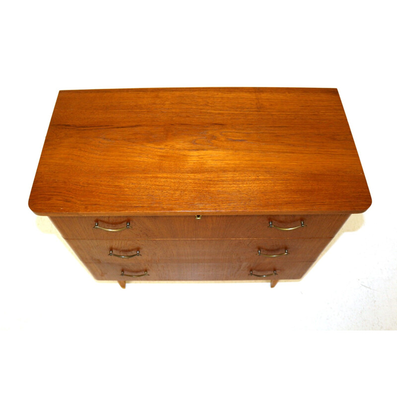 Vintage teak chest of drawers Sweden 1950s