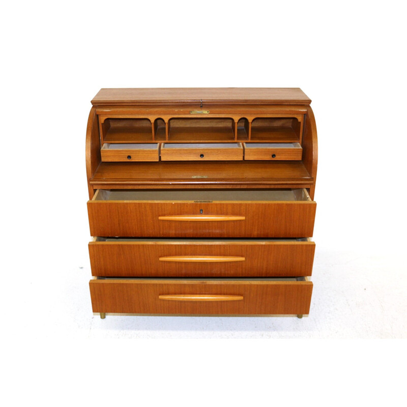 Vintage Swedish teak desk 1950s