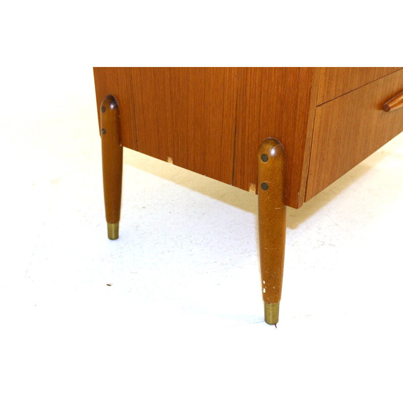 Vintage Swedish teak desk 1950s