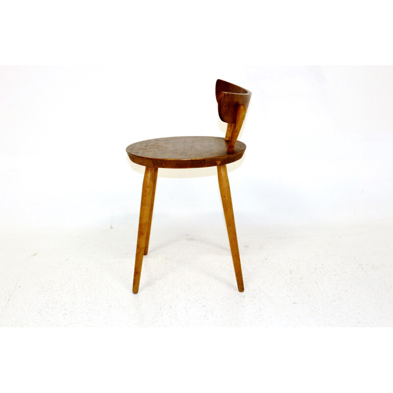 Vintage birch chair Sweden 1950s