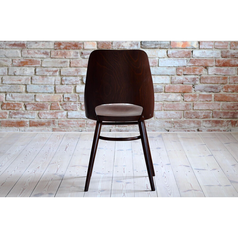 Set of 4 vintage chairs by Radomir Hofman for TON