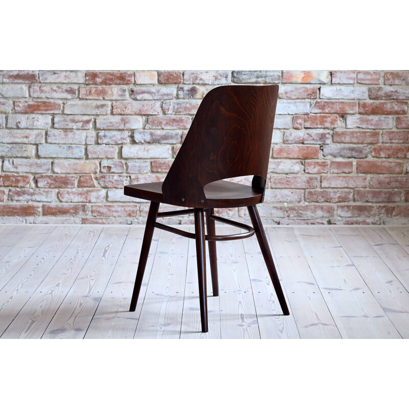 Set of 4 vintage chairs by Radomir Hofman for TON