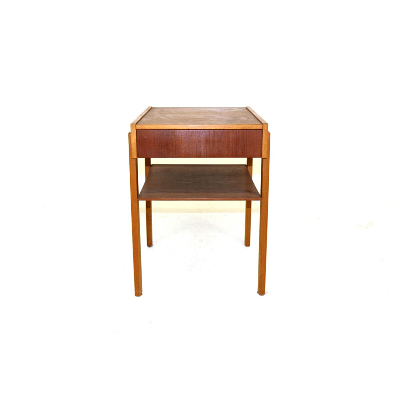 Vintage teak bedside table Sweden 1960s