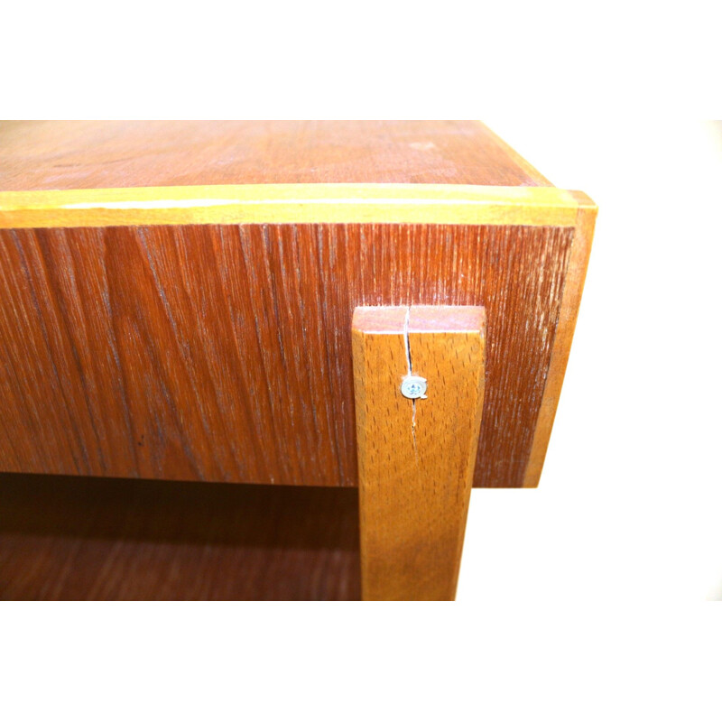 Vintage teak bedside table Sweden 1960s