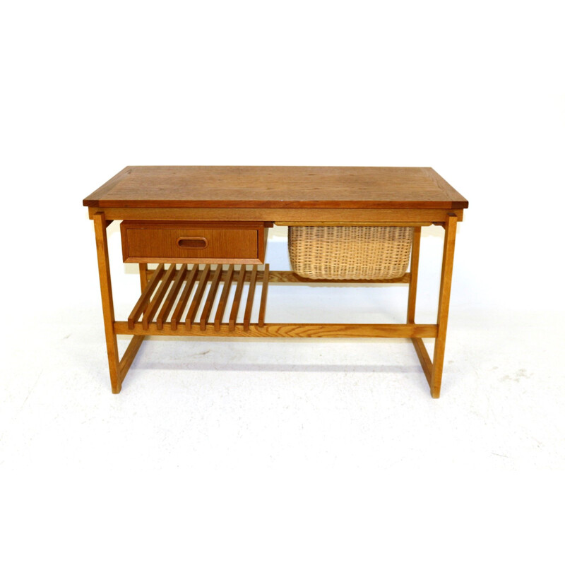 Vintage teak console Sweden 1960s