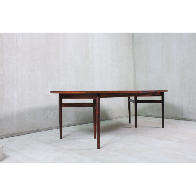 Vintage large rosewood table by Arne Vodder for Sibast Denmark 1950s