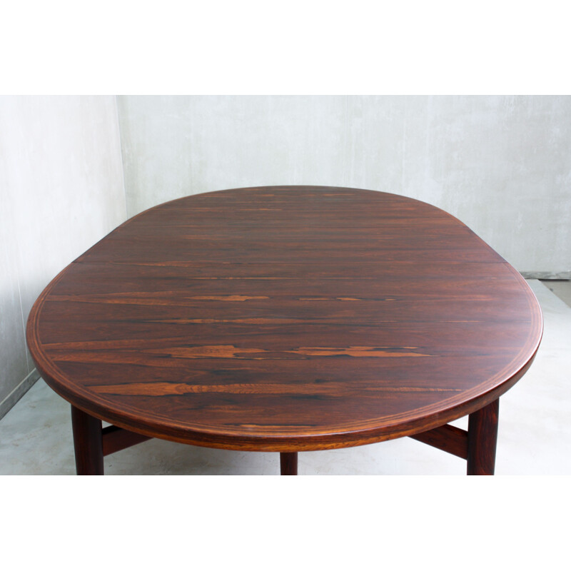 Vintage large rosewood table by Arne Vodder for Sibast Denmark 1950s