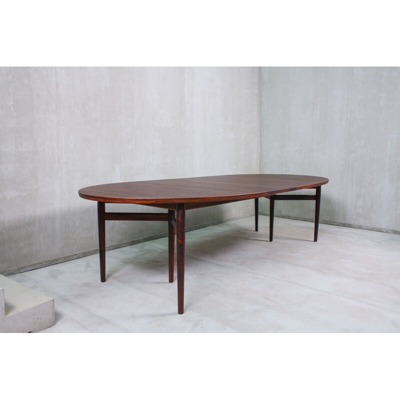 Vintage large rosewood table by Arne Vodder for Sibast Denmark 1950s