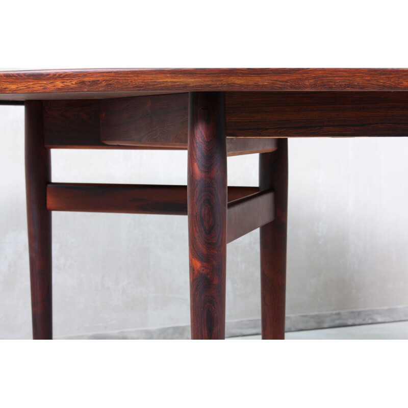 Vintage large rosewood table by Arne Vodder for Sibast Denmark 1950s