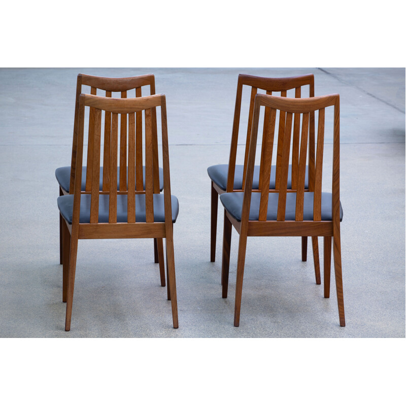Série de 4 chaises vintage GPLAN scandinaves