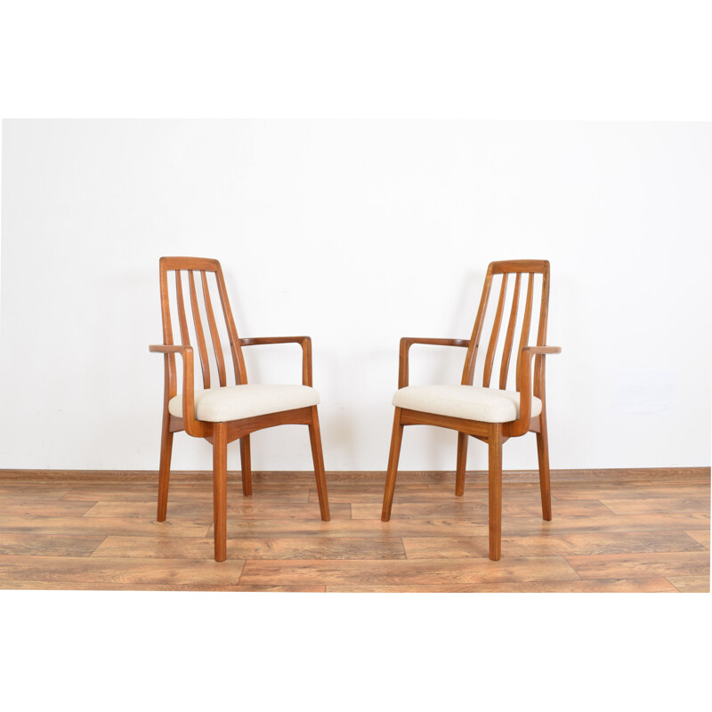 Pair of vintage teak side chairs by Benny Linden 1970s