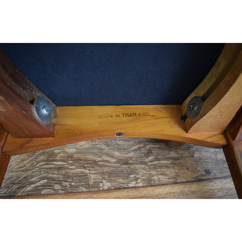 Pair of vintage teak side chairs by Benny Linden 1970s