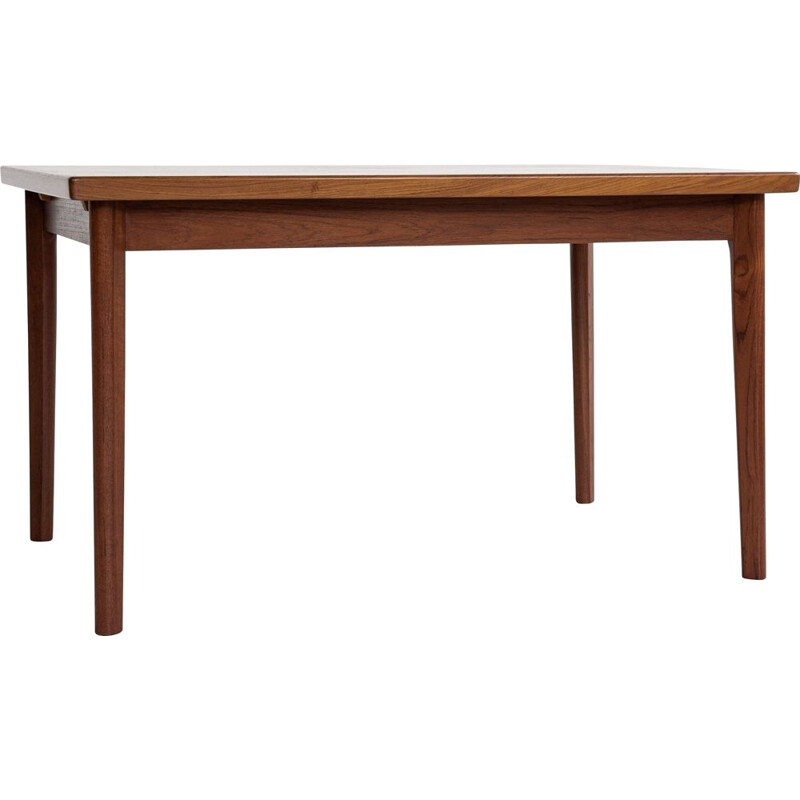 Mesa de teca rectangular Vintage, Dinamarca 1960