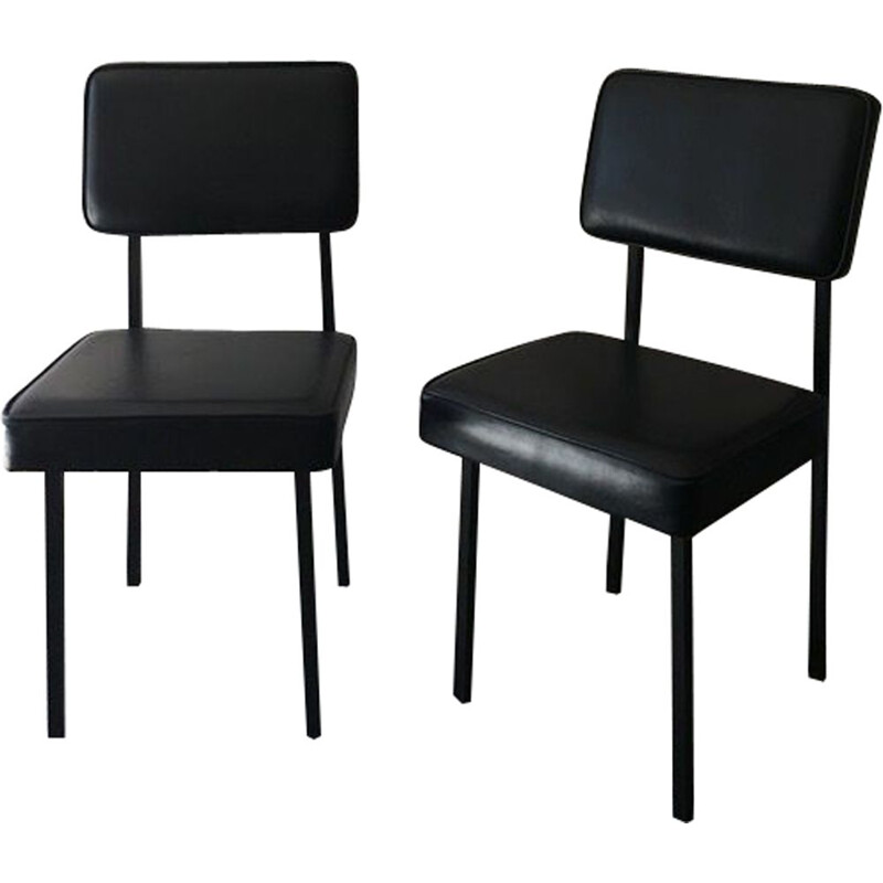 Paire de chaises vintage modernistes 1960