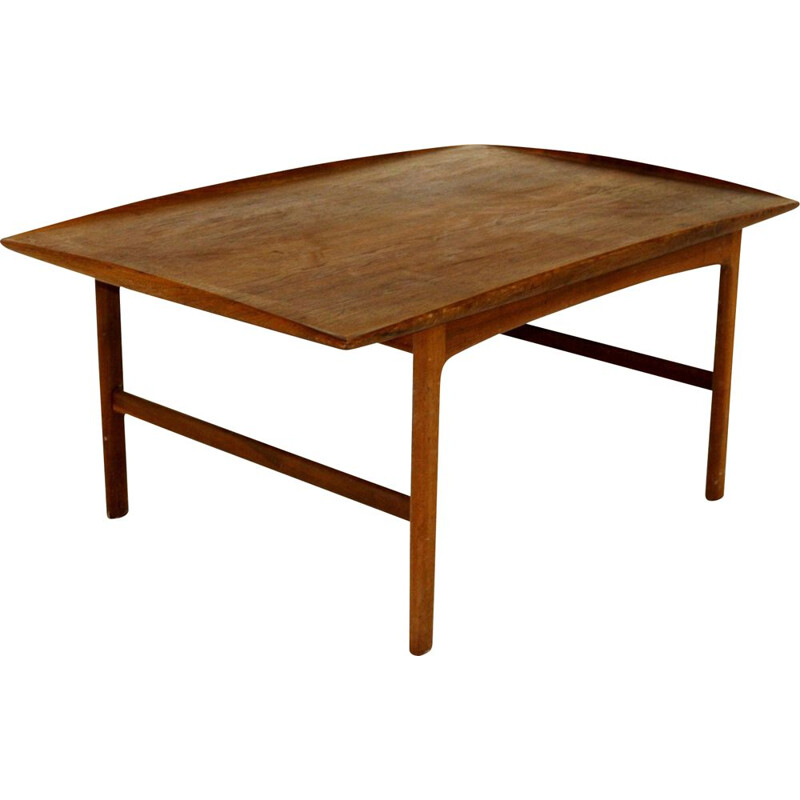 Mesa de centro vintage de teca de Folke Ohlsson, Suecia 1960