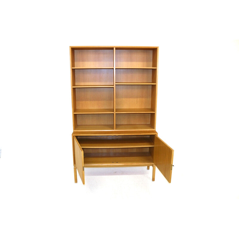 Vintage oak bookcase Sweden 1960s