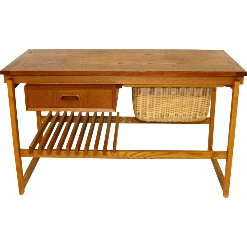 Vintage teak console Sweden 1960s