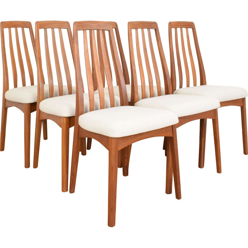 Ensemble de 6 chaises vintage par Benny Linden 1970