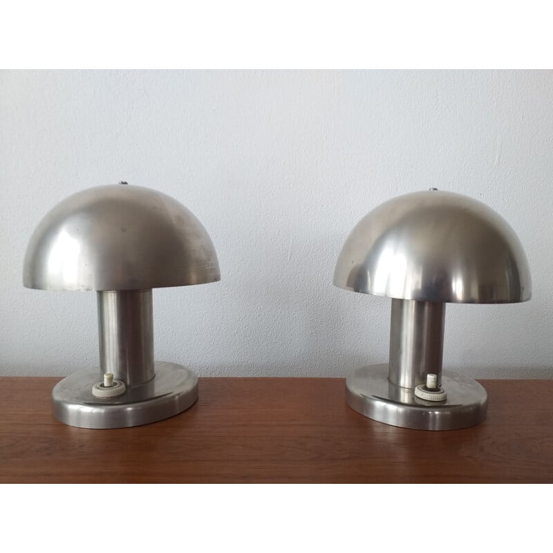 Coppia di lampade da tavolo Bauhaus di Franta Anyz 1930