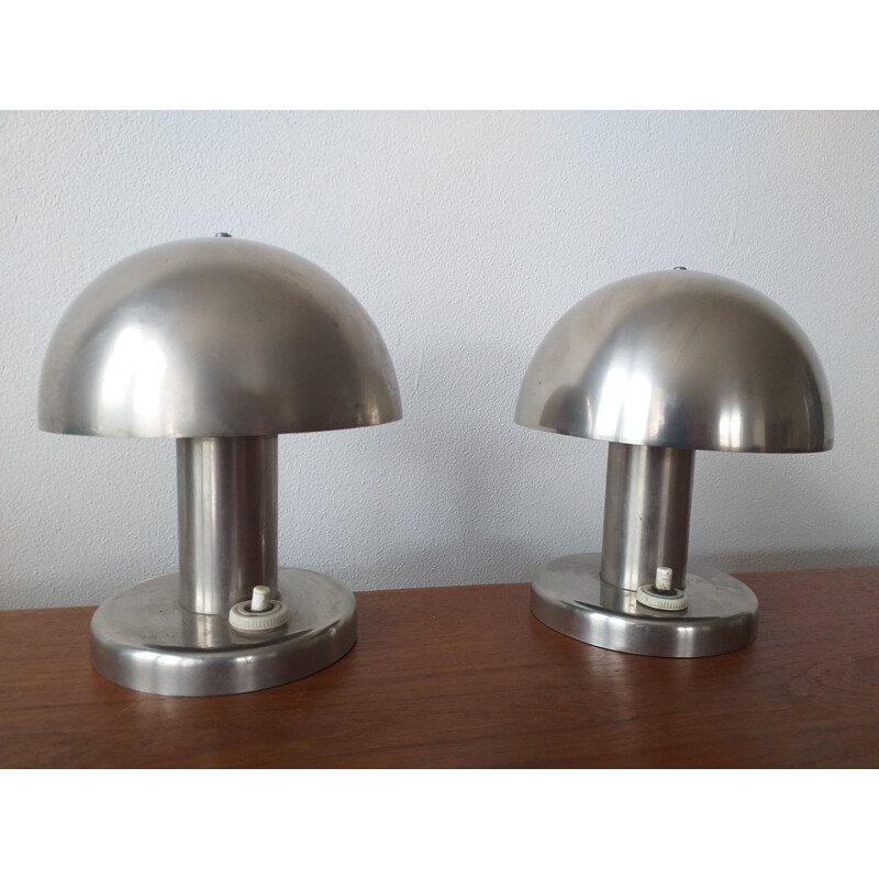 Par de lámparas de mesa Bauhaus de Franta Anyz 1930