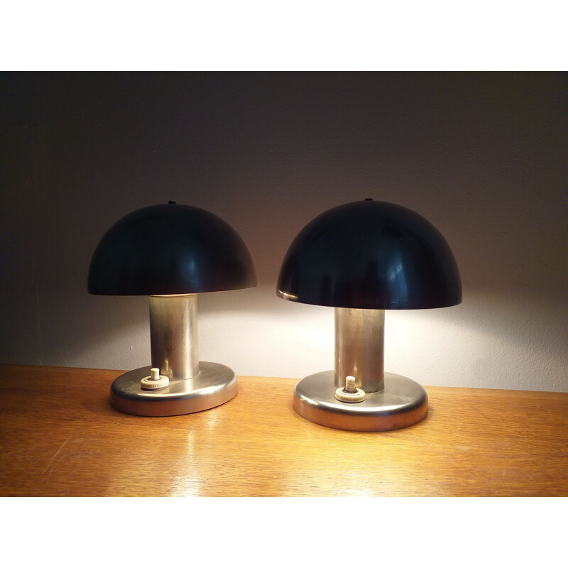 Paire de lampes de table Bauhaus par Franta Anyz 1930