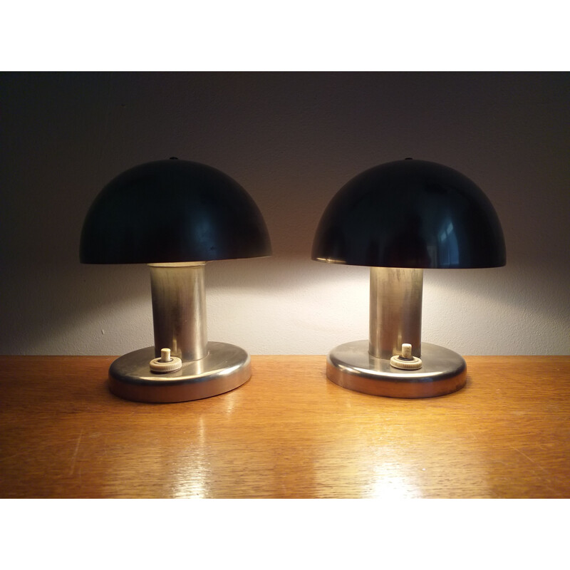 Par de candeeiros de mesa Bauhaus por Franta Anyz 1930