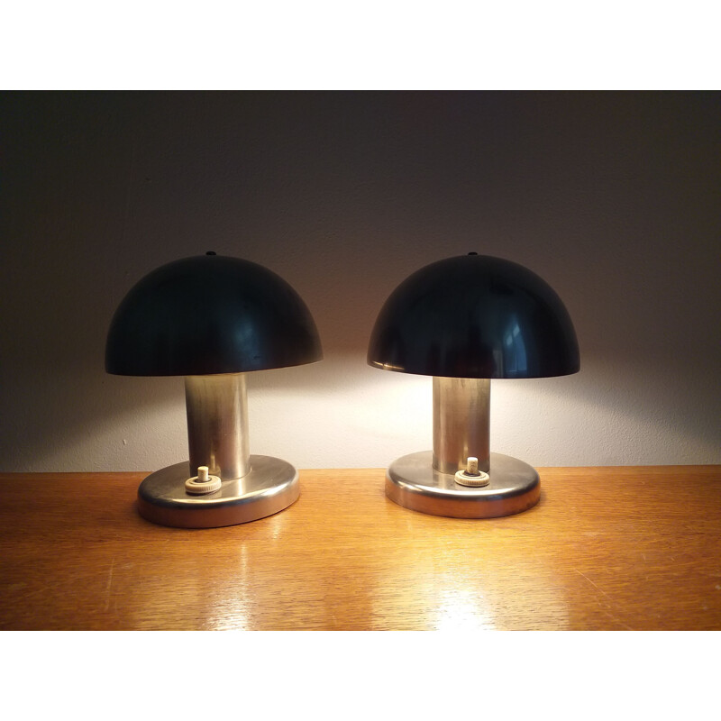 Paar Bauhaus-Tischlampen von Franta Anyz 1930