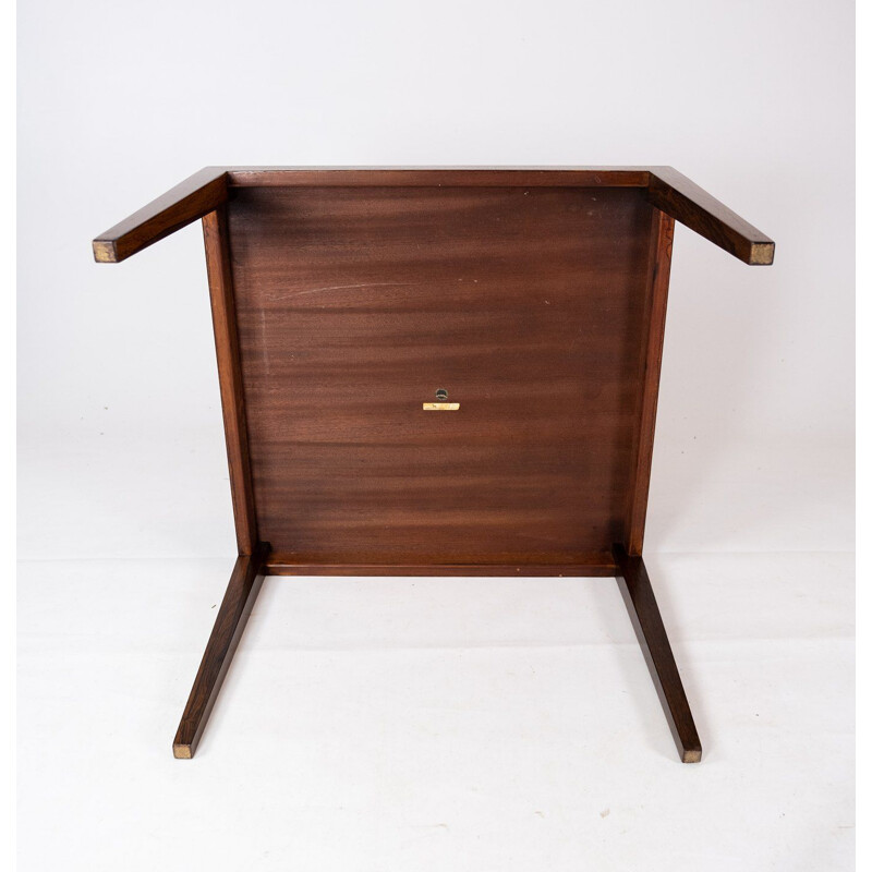 Mesa de centro vintage de palisandro de Severin Hansen, 1960