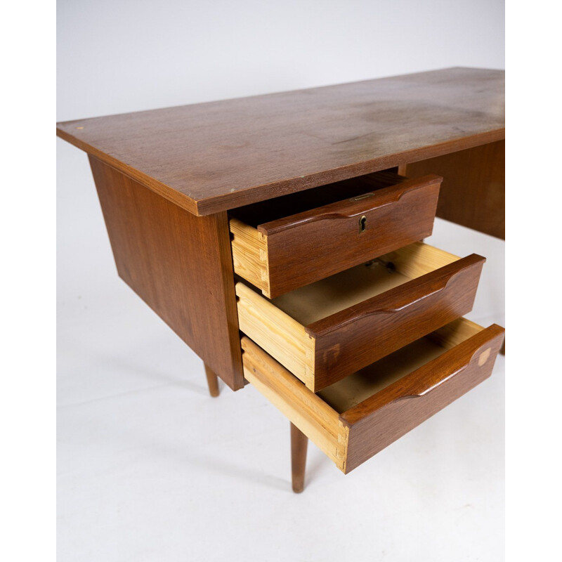 Vintage teak desk Denmark 1960s