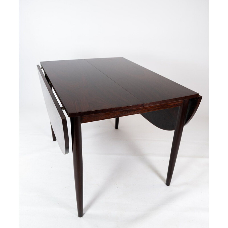 Vintage rosewood table with extensions by Arne Vodder 1960s