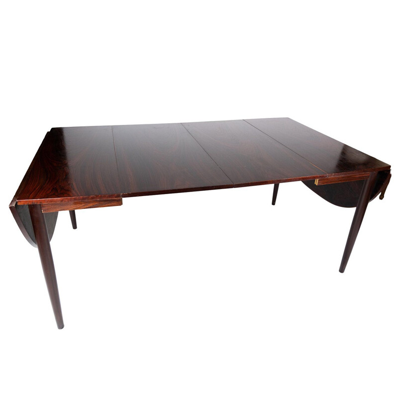 Vintage rosewood table with extensions by Arne Vodder 1960s