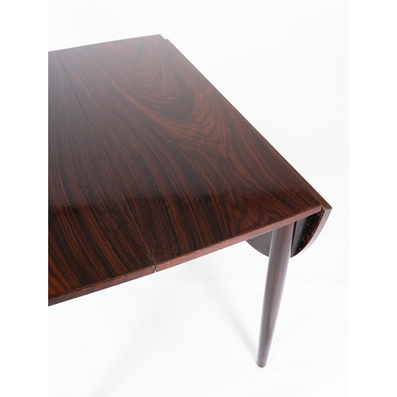 Vintage rosewood table with extensions by Arne Vodder 1960s