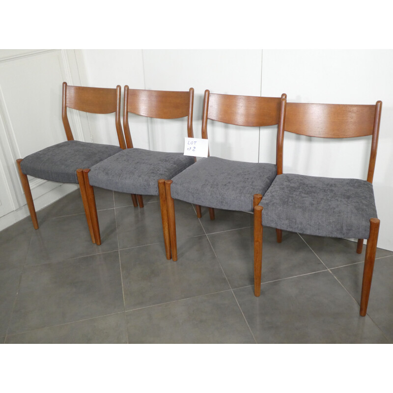 Set of 4 vintage chairs by Cees Braakman 1960s