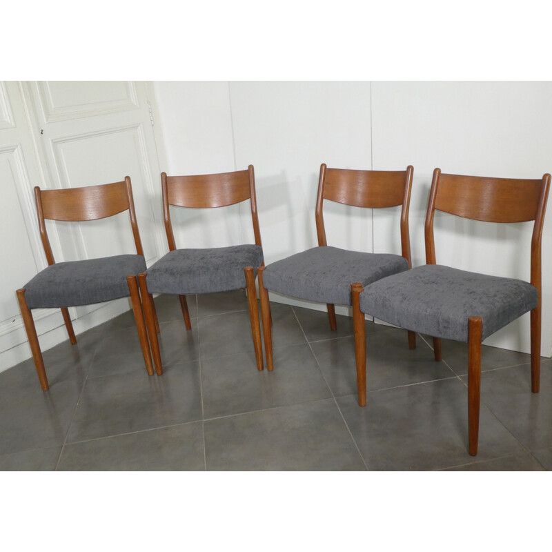 Ensemble de 4 chaises vintage par Cees Braakman 1960