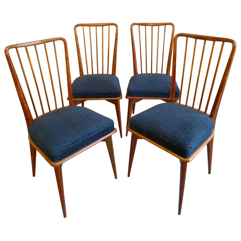 Suite of 4 chairs, Charles RAMOS - 1960s