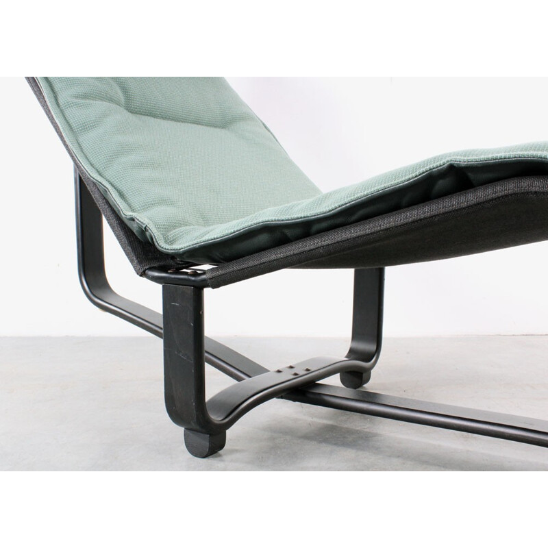 Westnofa Scandinavian lounge chair in green leather, Ingmar & Knut RELLING - 1980s