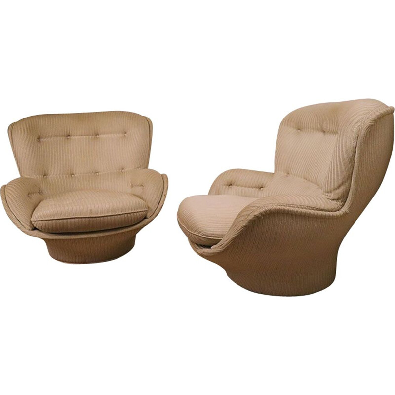 Pair of vintage Karate armchairs by Michel Cadestin 1970s