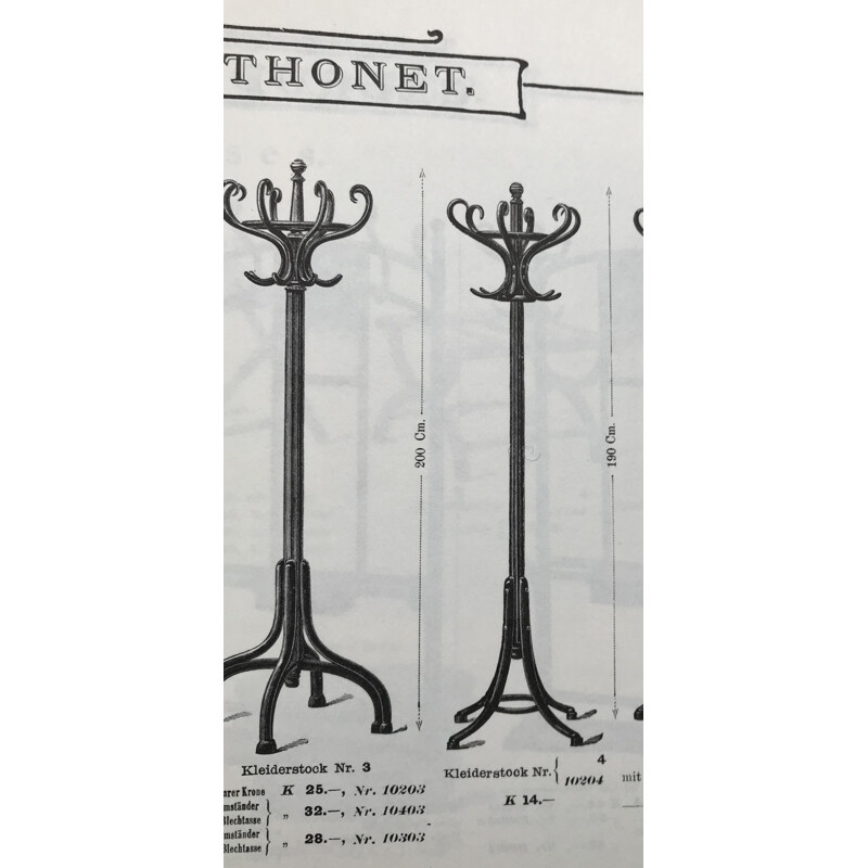 Porte manteau perroquet Thonet, bois courbé 1930 - 40