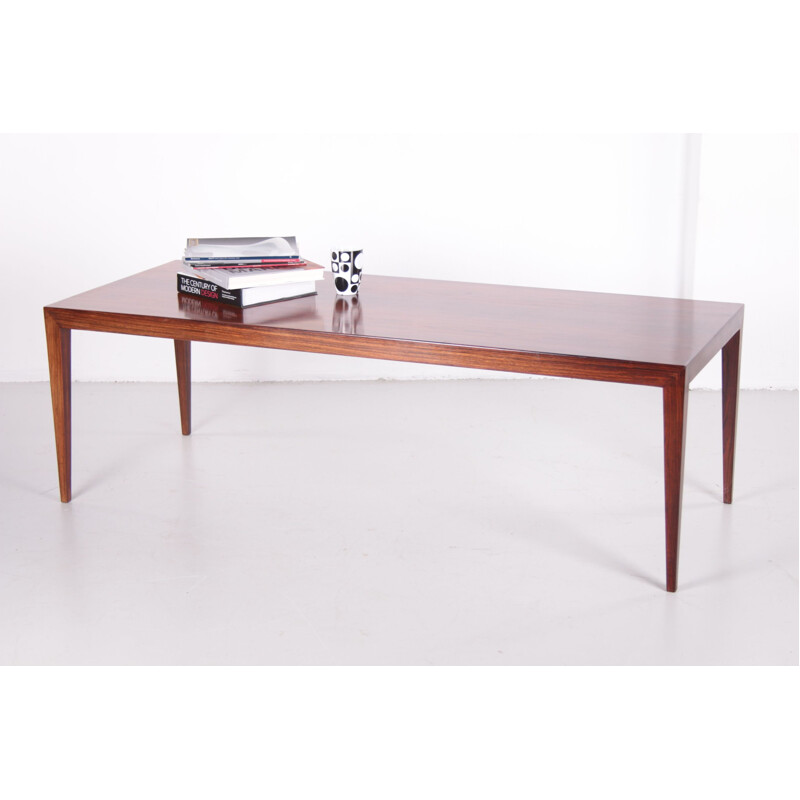 Vintage rosewood coffee table by Severin Hansen for Haslev Møbelsnedkeri 1960s