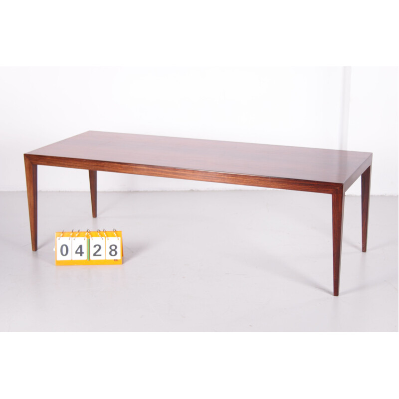 Vintage rosewood coffee table by Severin Hansen for Haslev Møbelsnedkeri 1960s