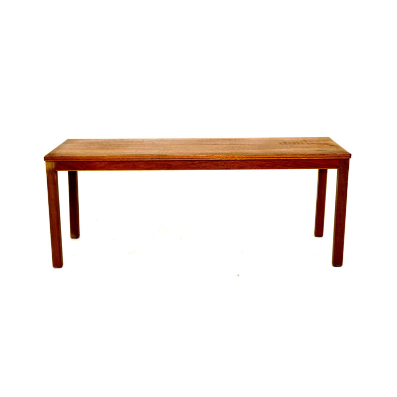 Vintage bench minimalist  in teak Sweden 1960s