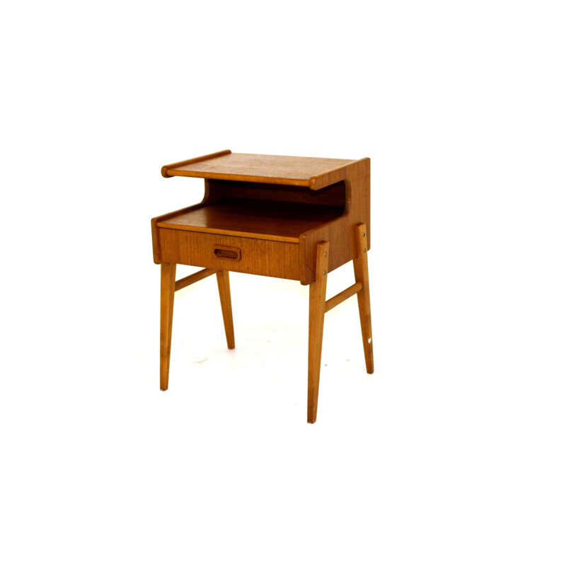 Vintage teak bedside table, Sweden 1960