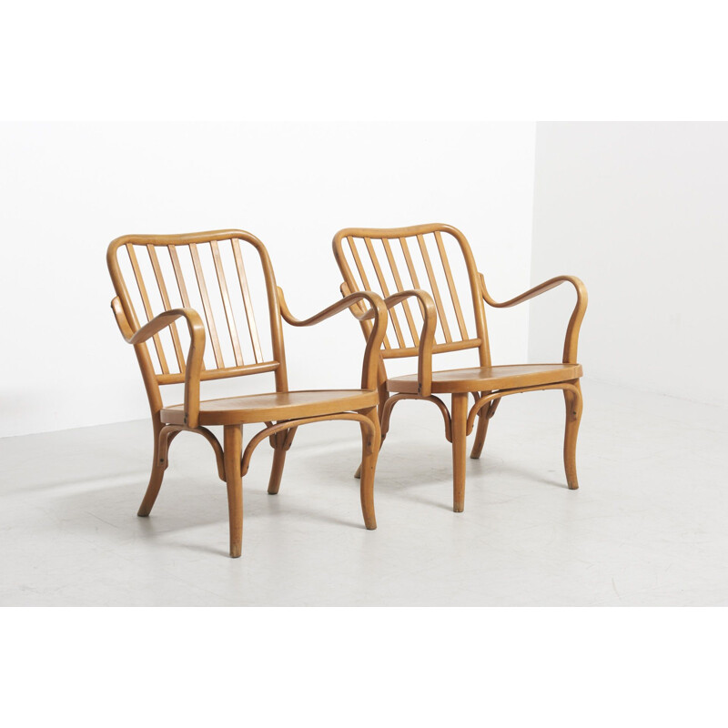 Pair of vintage armchairs by Josef Frank for Thonet, Austria 1930