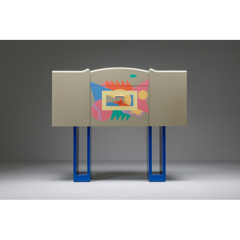 Meuble Bar "Cantaride" vintage, Alessandro Mendini pour Zanotta Italie 1984